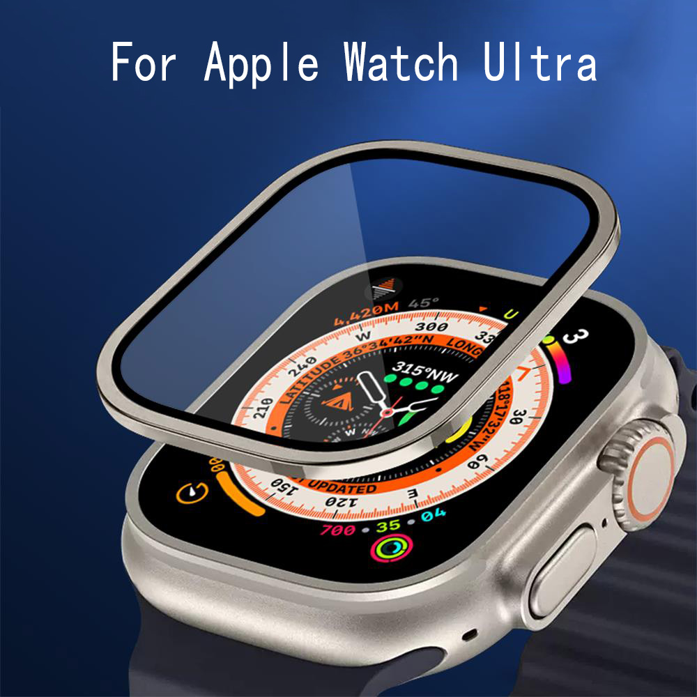 Apple Watch Band - 金属バンパー + 強化ガラス Apple Watch ウルトラ