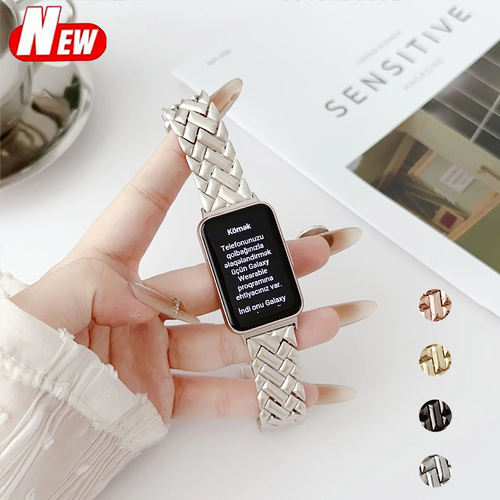 Smartwatch Watches For Mens - 新しいリストバンドメタルストラップサムスンギャラクシーフィット 3 バンド女性男性スマートウォッチブレスレット交換亜鉛合金ドレッシー時計バンド