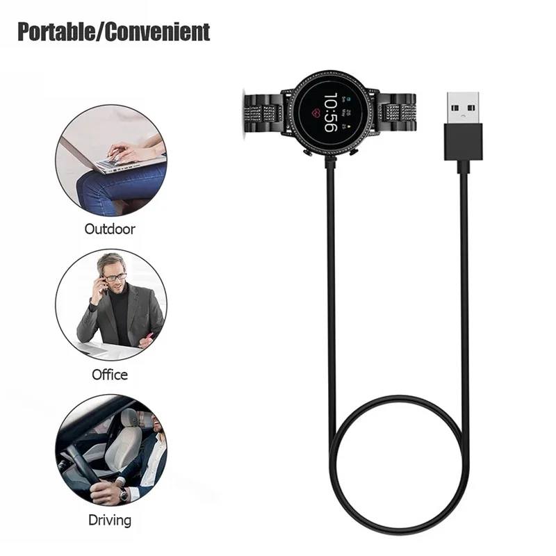 Fossil Watches Smartwatch Gen 5 - 1 メートル USB 磁気急速充電器ドック化石世代 6/化石世代 4/化石世代