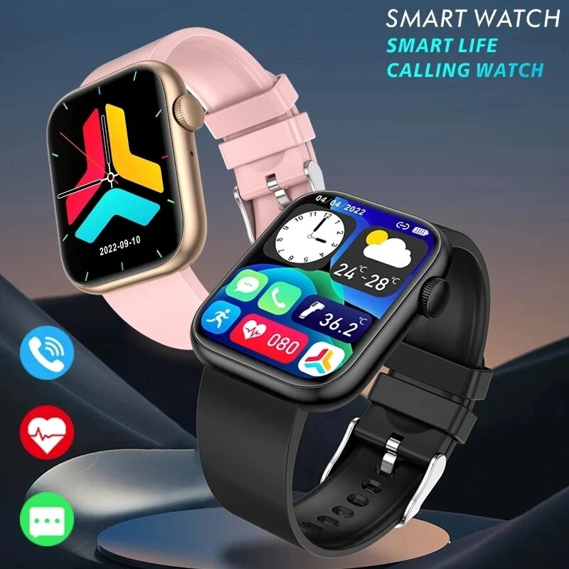 Smartwatch Watches For Mens - Lige-男性と女性のためのスマートウォッチ,スポーツデバイス,耐水性,体温制御,Bluetooth