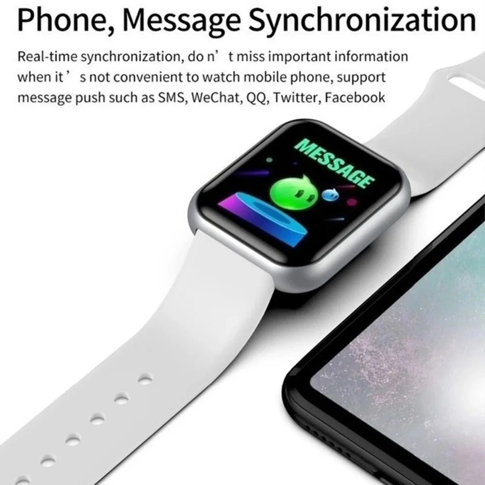 スマートウォッチ男性女性腕時計スマートウォッチメッセージフィ - Smartwatch Watches Gift For Women のレビューと価格