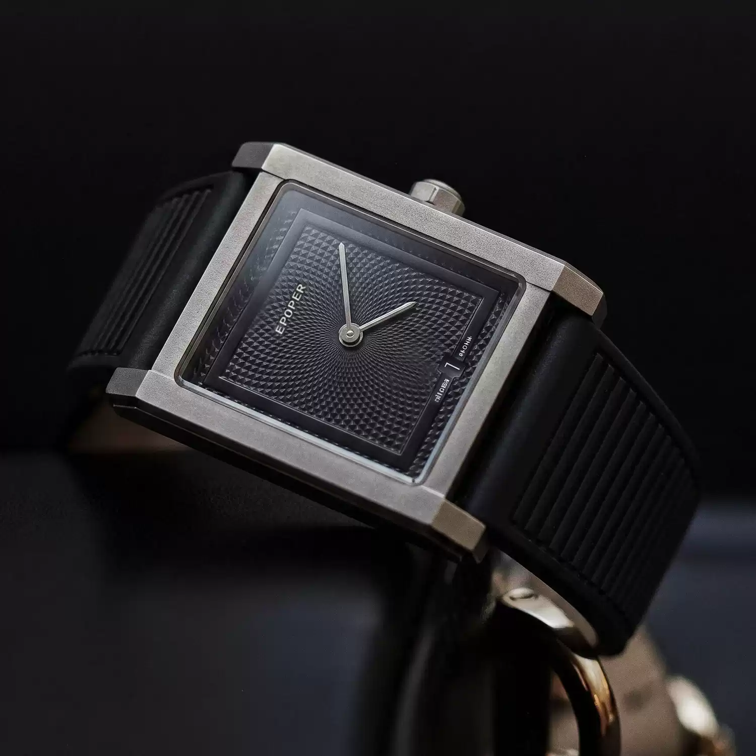 スクエアダイヤルメンズクォーツウォッチ ミニマリストシリコン - Smartwatch Square Watches For Men のレビューと価格