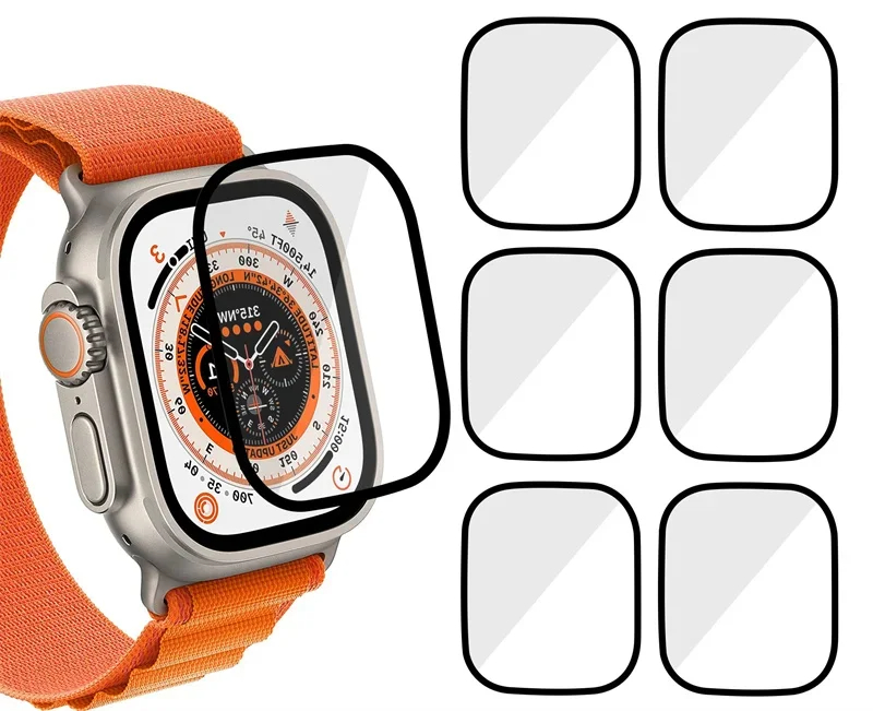スクリーンプロテクター 3D強化ガラスフィルム Apple  - Apple Watch Band のレビューと価格