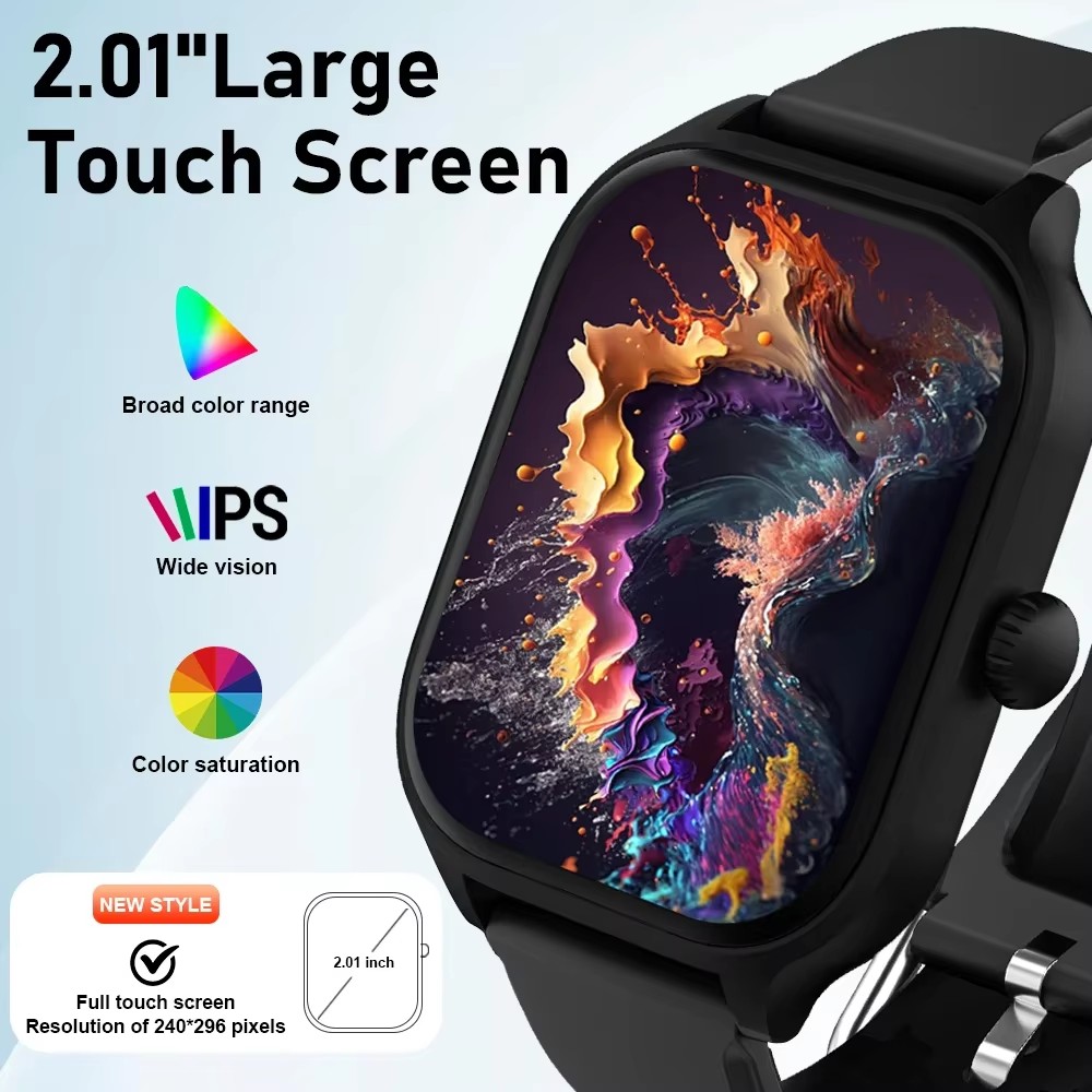 Android/iOS対応スマートウォッチ 1.83インチH - Smartwatch Watches Gift For Women のレビューと価格