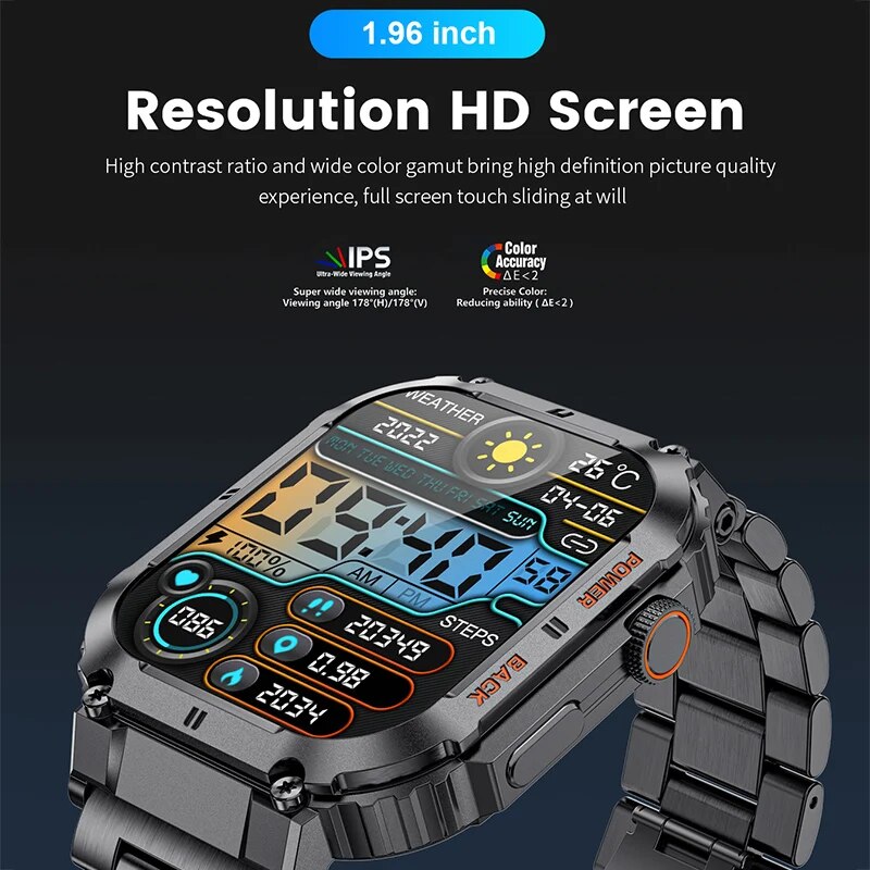 Lige-男性用アウトドアスポーツフィットネススマートウォッ - Smartwatch Watches For Mens のレビューと価格