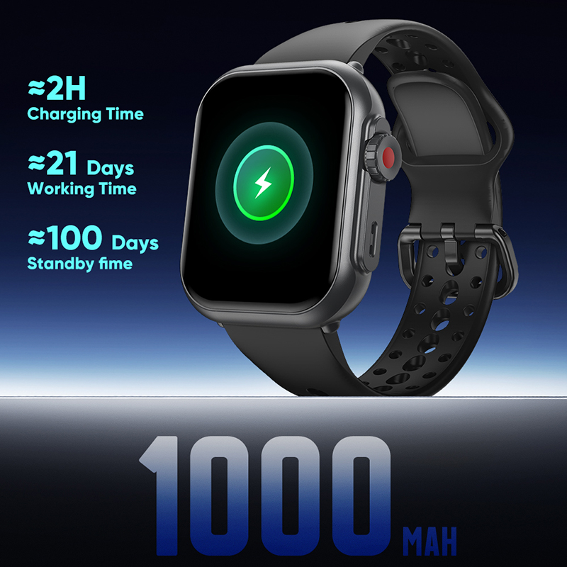 ウルトラ K62 1000mAhバッテリー スマートウォッチ - Smartwatch Square Watches For Men のレビューと価格