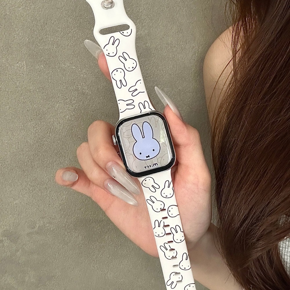 かわいいミッフィーウサギの漫画風ウォッチバンド、Apple  - Apple Watch Band のレビューと価格