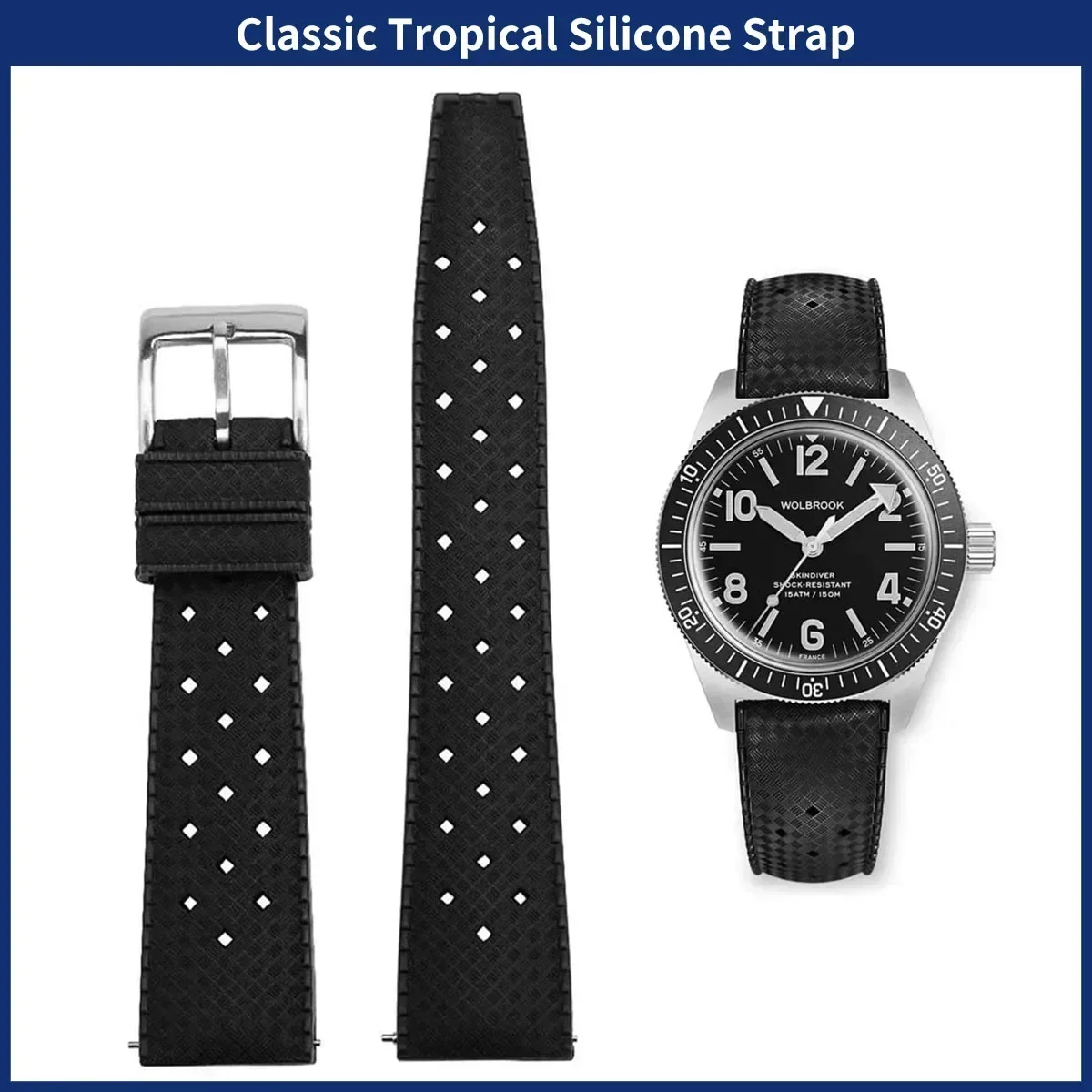 Fkmクイックリリースラバーストラップ、ロレックス用スマート - Watches Rolex Smartwatch のレビューと価格