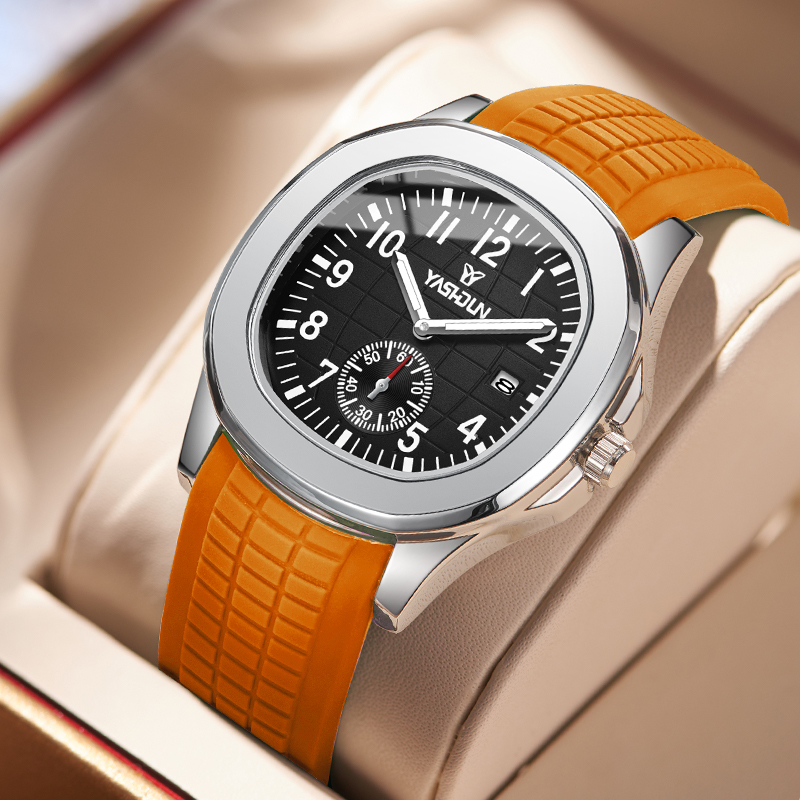 ブランドスポーツメンズ腕時計ビジネス防水男性時計発光シリコン - Smartwatch Square Watches For Men のレビューと価格