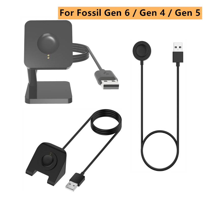 1メートルusb磁気急速充電の充電器ドックのため化石世代6/ - Fossil Watches Smartwatch Gen 5 のレビューと価格
