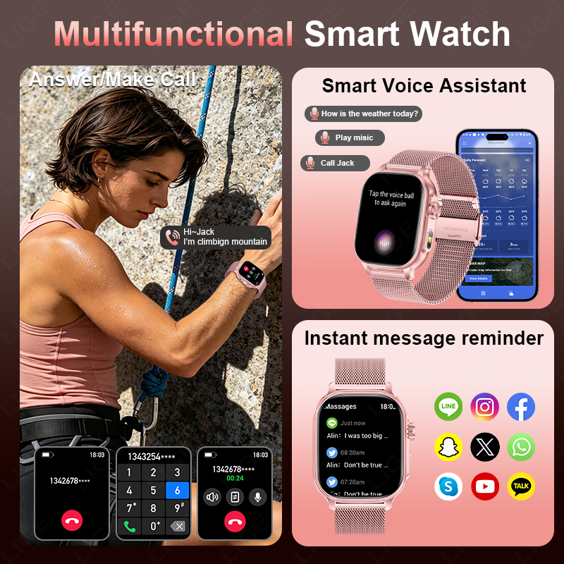 2026年新作 1400mAh大容量バッテリー スマートウォ - Smartwatch Watches Gift For Women のレビューと価格