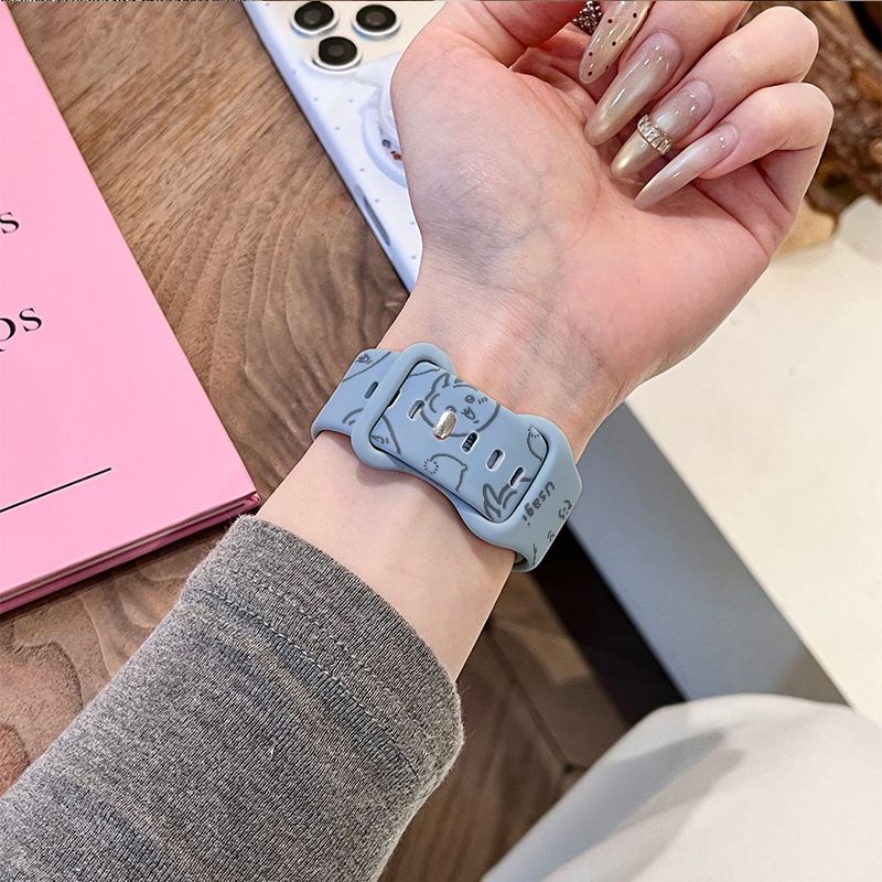 アニメちいかわうさぎ Apple Watch ウォッチストラ - Apple Watch Band のレビューと価格