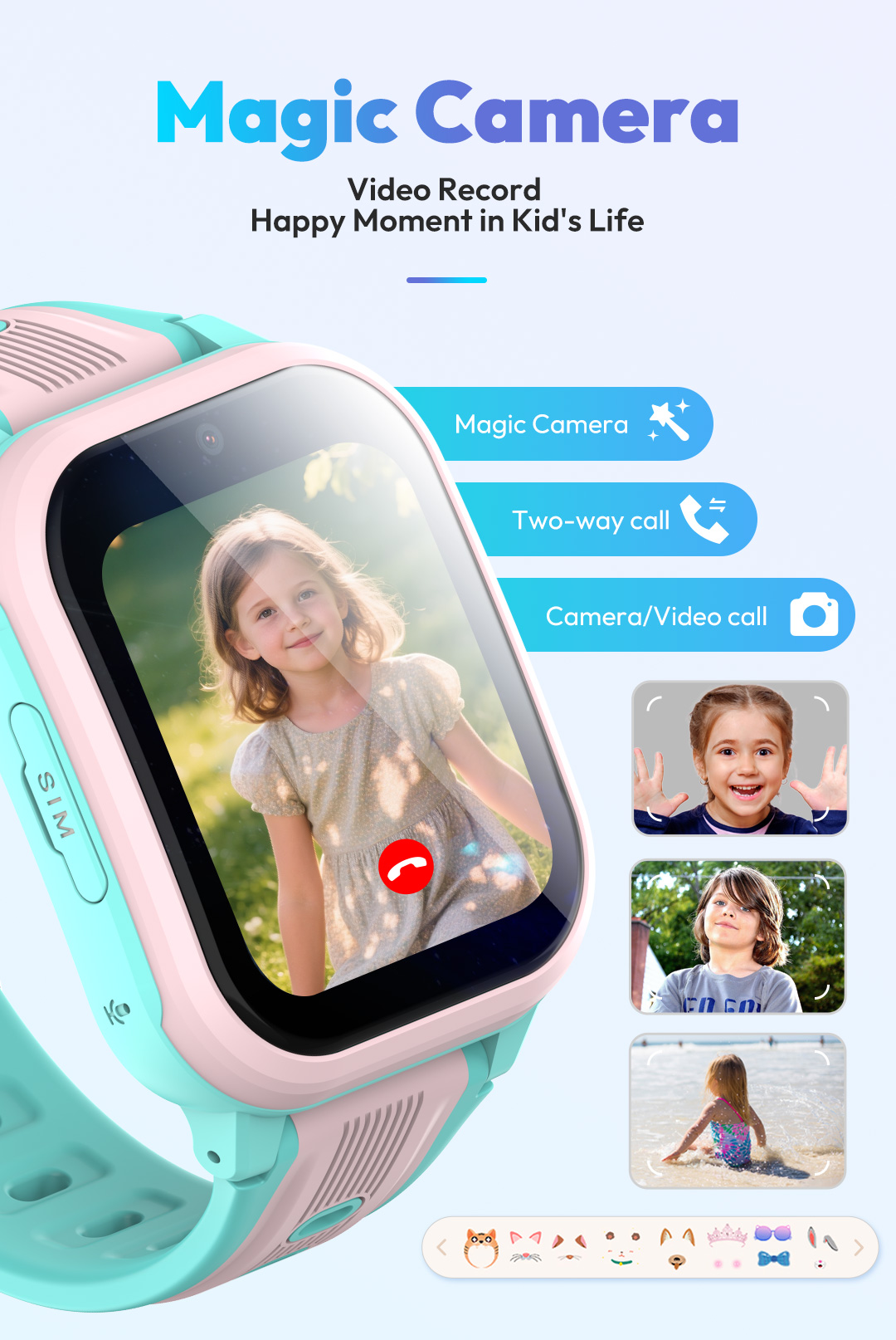 KT41スマートウォッチ - 4G対応子供用腕時計 - 高解 - Smartwatch Watches Gift For Boys On Birthday のレビューと価格