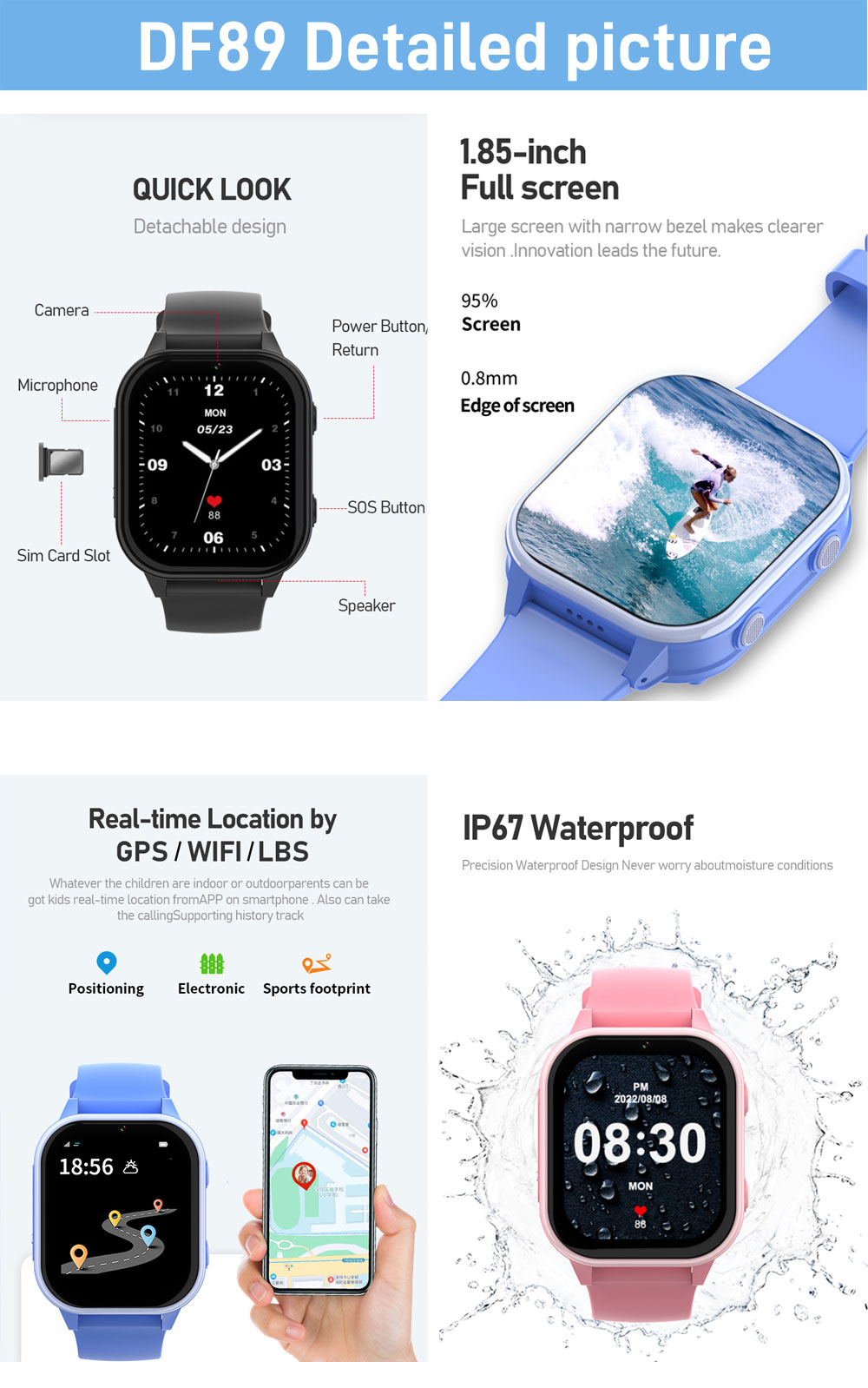 2 グラム 4 グラム子供スマートウォッチ電話ゲーム時計ミニ - Smartwatch Watches Gift For Boys On Birthday のレビューと価格