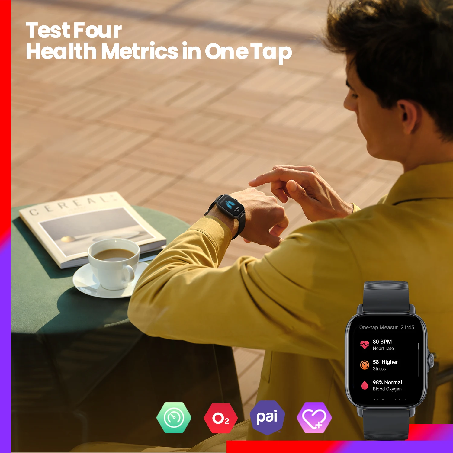 Amazfit GTS 3 スマートウォッチ 5ATM防水  - Smartwatch Refurbished Watches のレビューと価格