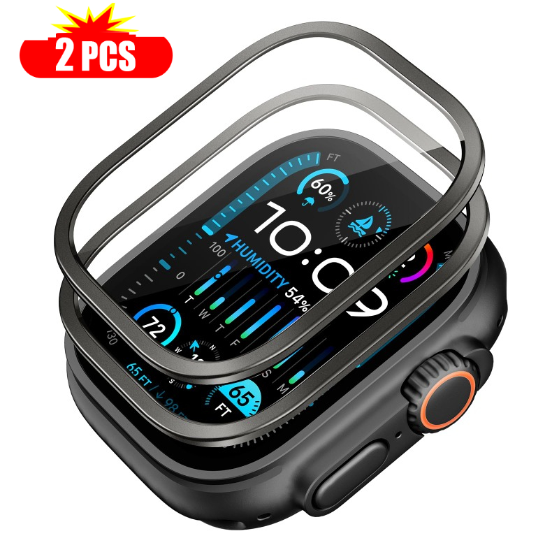 2 個強化ガラス Apple Watch ウルトラ 49 ミ - Smartwatch Watches For Mens のレビューと価格