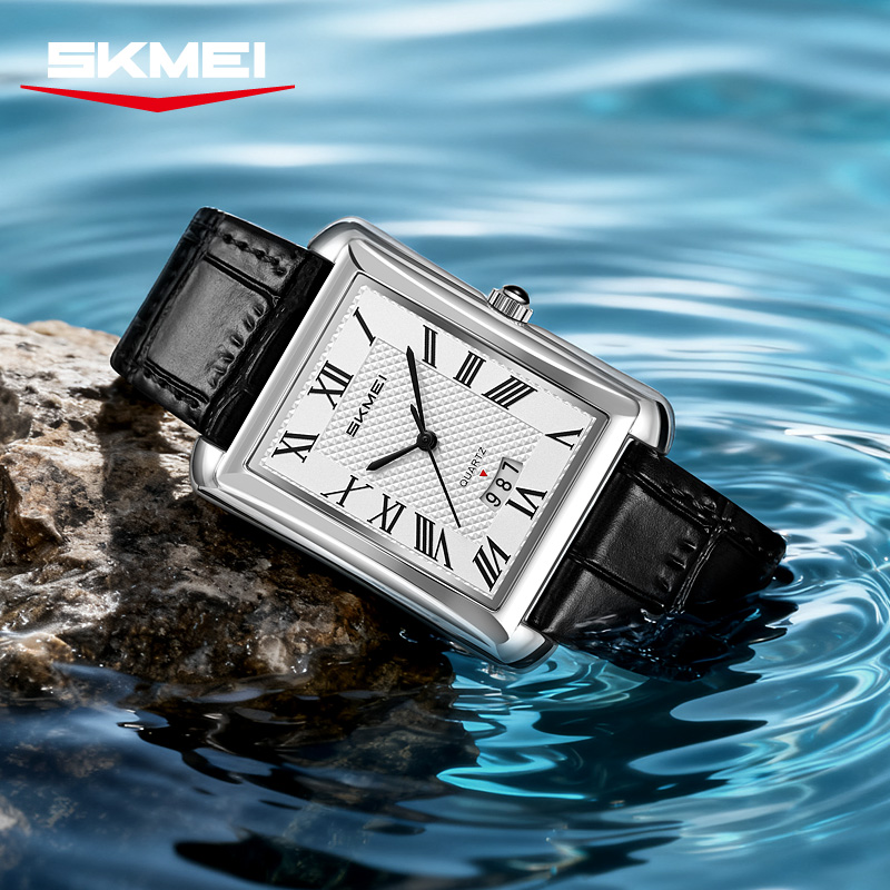 SKMEI 2575 クラシックメンズクォーツ時計ビジネスカ - Smartwatch Square Watches For Men のレビューと価格